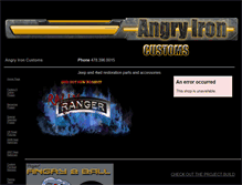 Tablet Screenshot of angryiron.com